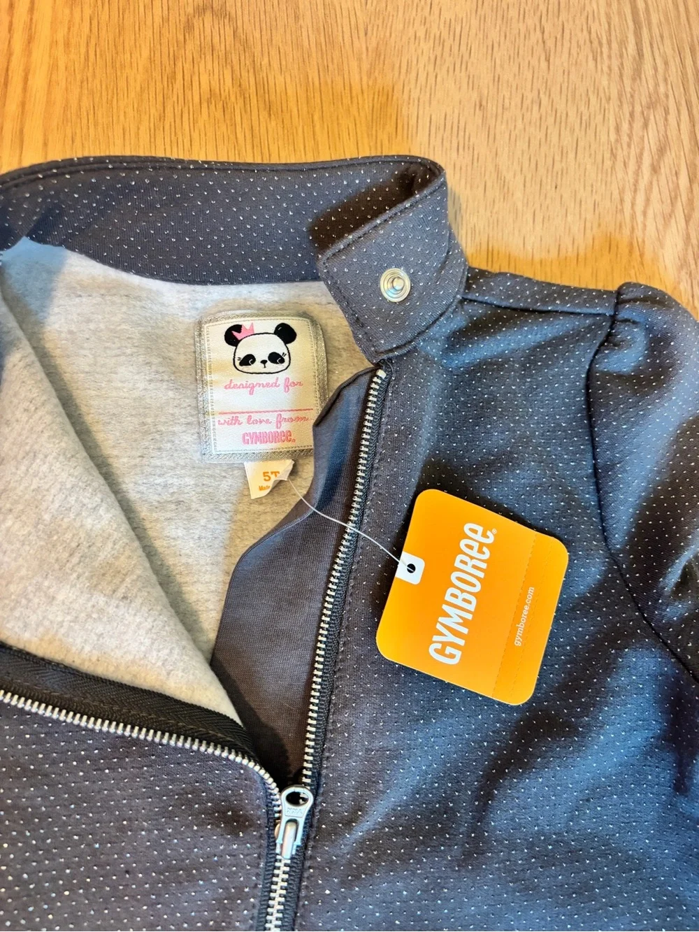 Gymboree grey Zip-Front Ruffle Jacket